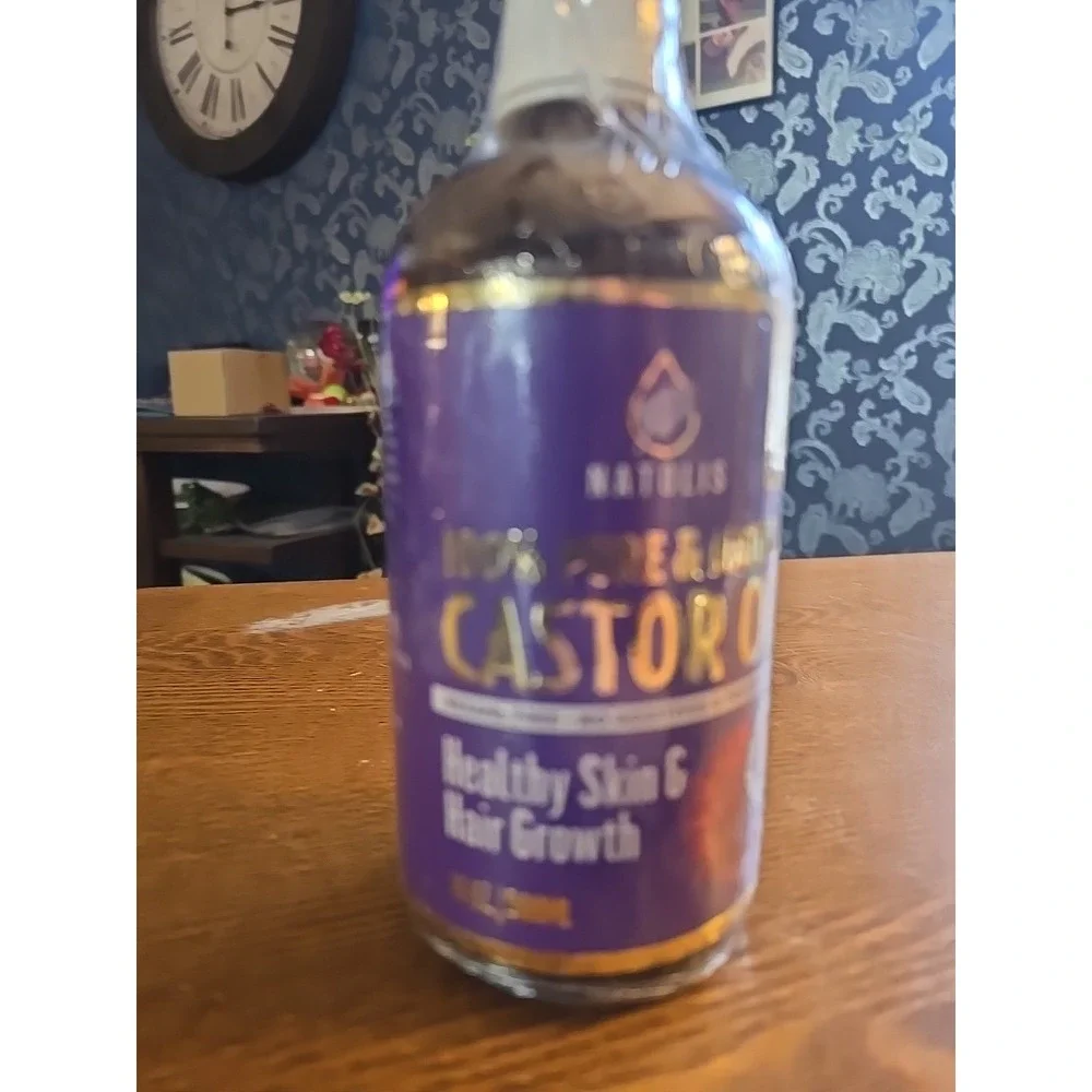 CASTOR‎ OIL NATIOLIS 100% PURE & NATURAL  HEXANE FREE 16 Oz